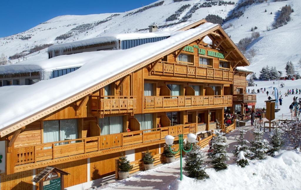 Hotel Les Melezes Лес дьо Алпс Стая снимка